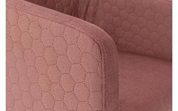 Goossens eetkamerstoel peda roze stof - 8203560-02