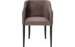 Goossens eetkamerstoel peda bruin stof - 8203562-02