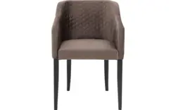Goossens eetkamerstoel peda bruin stof - 8203562-02
