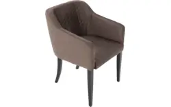 Goossens eetkamerstoel peda bruin stof - 8203562-02