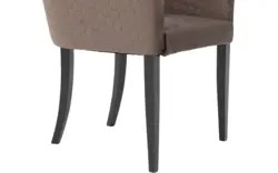Goossens eetkamerstoel peda bruin stof - 8203562-02