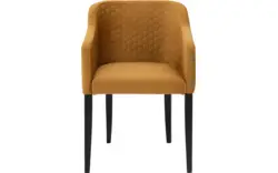 Goossens eetkamerstoel peda geel stof - 8203563-02