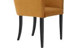 Goossens eetkamerstoel peda geel stof - 8203563-02