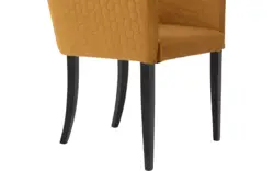 Goossens eetkamerstoel peda geel stof - 8203563-02