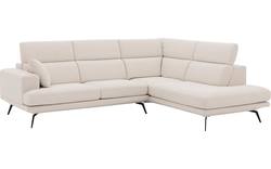 Goossens hoekbank viggo wit stof - 8203579-gespiegeld-01