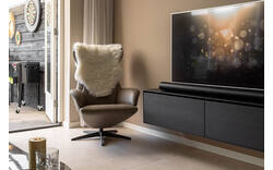 Goossens excellent tv meubel vic zwart eiken - 8203610-01