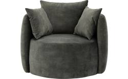 Goossens fauteuil terra groen stof - 8203758-B-01