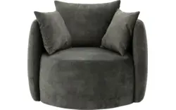 Goossens fauteuil terra groen stof - 8203758-B-02