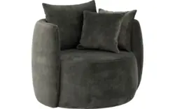Goossens fauteuil terra groen stof - 8203758-B-02