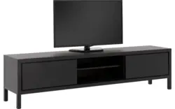 Goossens excellent tv meubel sira line zwart eiken - 8203766-01