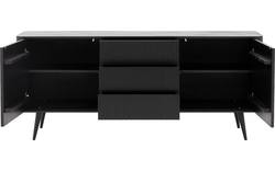 Goossens dressoir seppe zwart eiken - 8203770-01