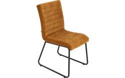 Goossens eetkamerstoel dax geel stof - 8203777-02