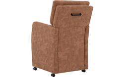 Goossens eetkamerstoel leen bruin microvezel - 8203896-02