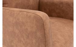 Goossens eetkamerstoel leen bruin microvezel - 8203896-01