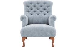 Goossens fauteuil ashton blauw stof - 8203909-01