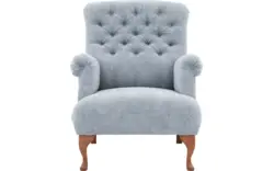 Goossens fauteuil ashton blauw stof - 8203909-01