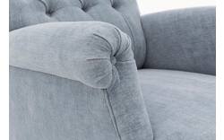 Goossens fauteuil ashton blauw stof - 8203909-01