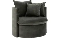 Goossens fauteuil bonne groen stof - 8204034-B-02