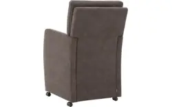 Goossens eetkamerstoel leen bruin micro leer - 8204048-01