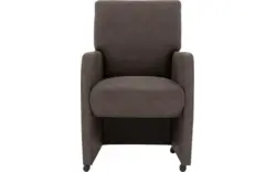 Goossens eetkamerstoel leen bruin micro leer - 8204048-01