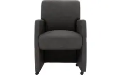 Goossens eetkamerstoel alex grijs micro leer - 8204049-02