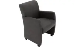 Goossens eetkamerstoel alex grijs micro leer - 8204049-02