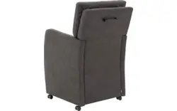 Goossens eetkamerstoel leen grijs micro leer - 8204052-01