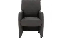 Goossens eetkamerstoel leen grijs micro leer - 8204052-01