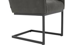 Goossens excellent eetkamerstoel tom groen leer - 8204079-01