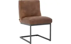 Goossens excellent eetkamerstoel tom bruin leer - 8204082-01