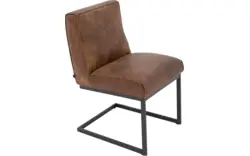 Goossens excellent eetkamerstoel tom bruin leer - 8204082-01