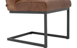 Goossens excellent eetkamerstoel tom bruin leer - 8204082-01