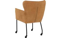 Goossens excellent eetkamerstoel leogang bruin leer - 8204087-03