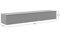 Goossens excellent tv meubel vic donker bruin eiken - 8204324-goossens-vic-tv-meubel-eiken-grijs-50