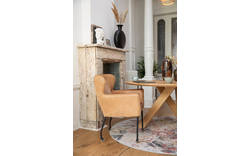 Goossens excellent eetkamerstoel leogang bruin leer - 8140504-01