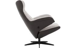 Goossens excellent relaxstoel avec zwart leer - 8204585-04