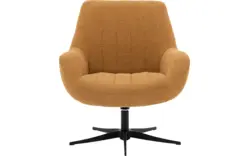 Goossens draaifauteuil kamille geel stof - 8204610-A-02