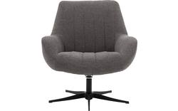 Goossens draaifauteuil kamille grijs stof - 8204611-A-02