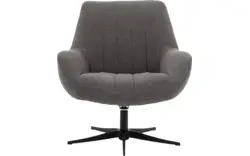 Goossens draaifauteuil kamille grijs stof - 8204611-A-02