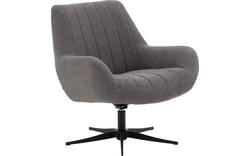 Goossens draaifauteuil kamille grijs stof - 8204611-A-02