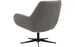 Goossens draaifauteuil kamille grijs stof - 8204611-A-02