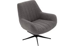 Goossens draaifauteuil kamille grijs stof - 8204611-A-02