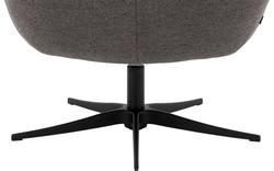 Goossens draaifauteuil kamille grijs stof - 8204611-A-02