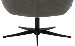 Goossens draaifauteuil kamille grijs stof - 8204611-A-02