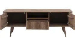 Goossens tv meubel seppe donker bruin eiken - 8204641-01