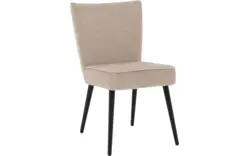 Goossens eetkamerstoel rob beige stof - 8204697-01