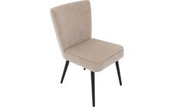 Goossens eetkamerstoel rob beige stof - 8204697-01