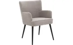 Goossens eetkamerstoel rob grijs stof - 8204698-01