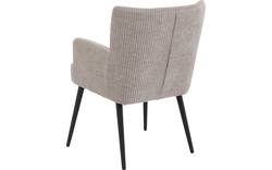 Goossens eetkamerstoel rob grijs stof - 8204698-02