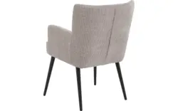 Goossens eetkamerstoel rob grijs stof - 8204698-01